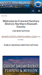 Mobile Screenshot of crescentsanitarydistrict.org